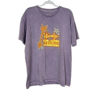 Midnight Rider Womens Graphic Tee Shirt Howdy Stranger Vintage Large Short Retro